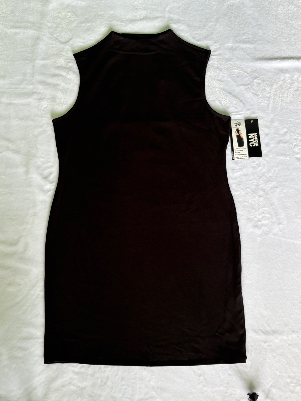 NYC Black Sleeveless Mini Shift Dress